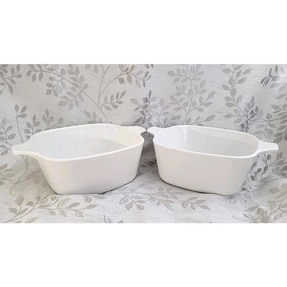 Vintage Corning Ware P-43-B Frost White Casserole Pan Dish 700ml